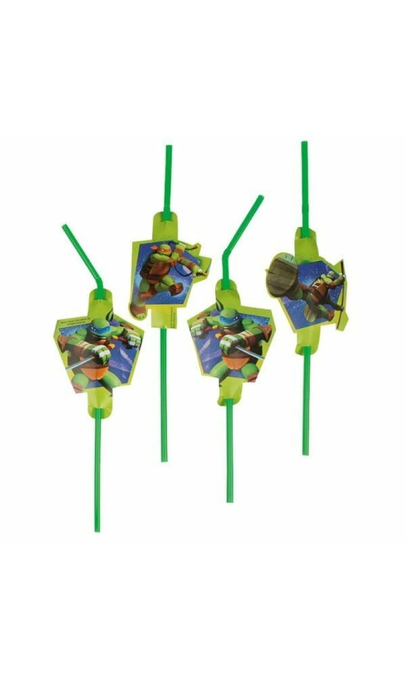 Ninja Turtles Drinking Straws - 8pk