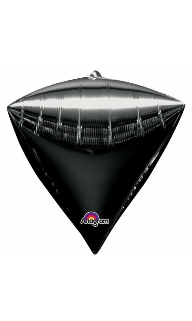 Black Diamondz Foil Balloon 15" x 17" (38cm x 43cm)