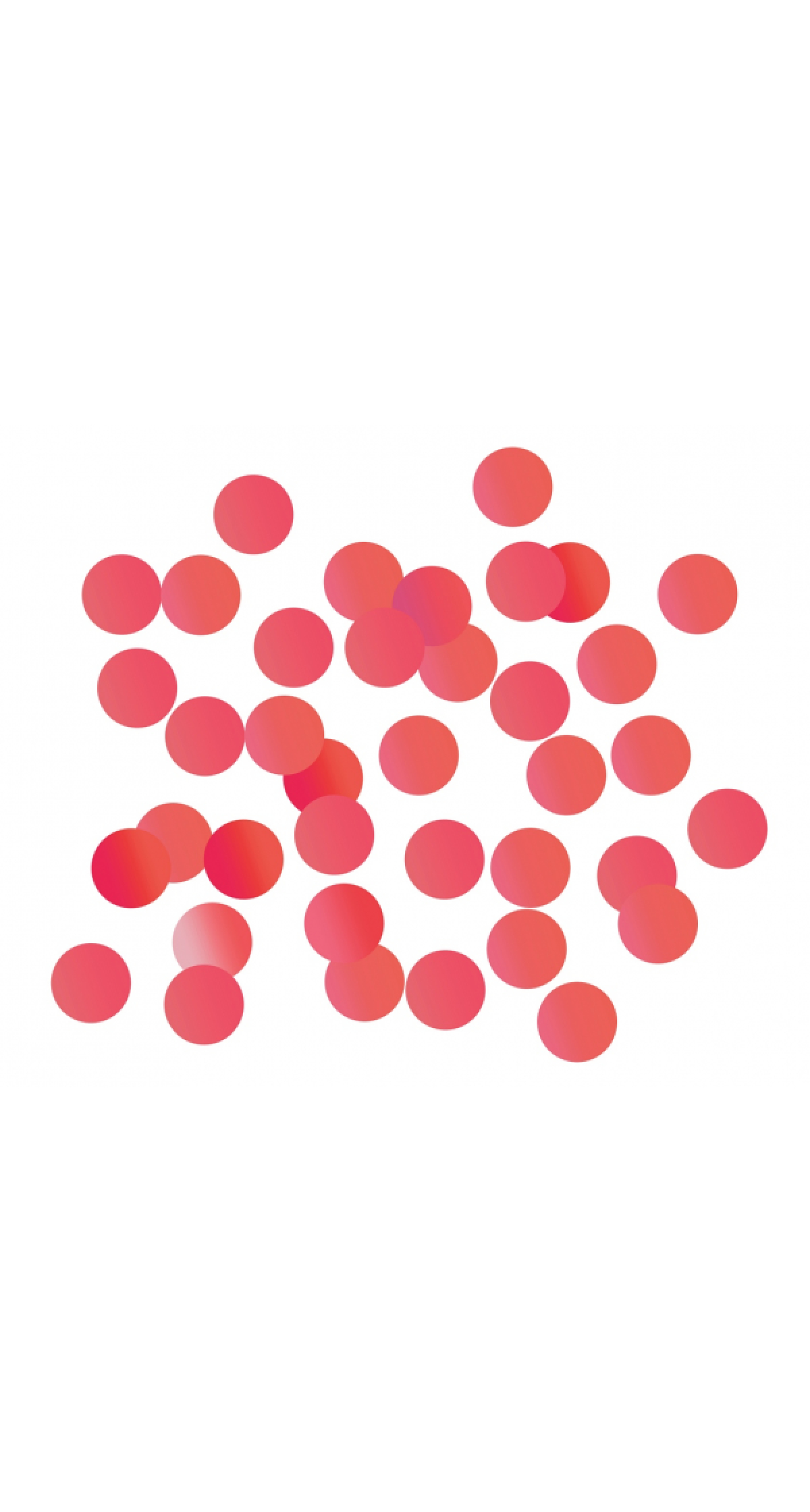Foil Confetti Circles 20mm - Red 250g