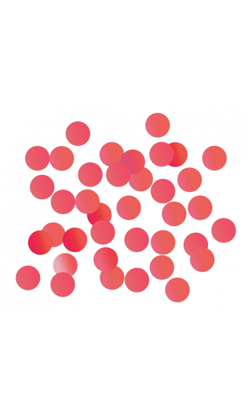 Foil Confetti Circles 20mm - Red 250g