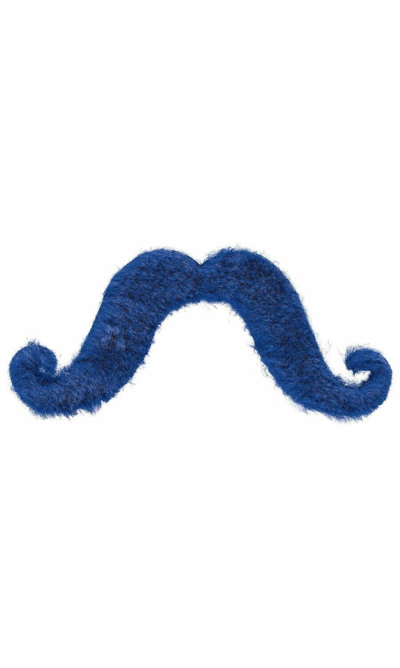 Blue Moustache Self Adhesive