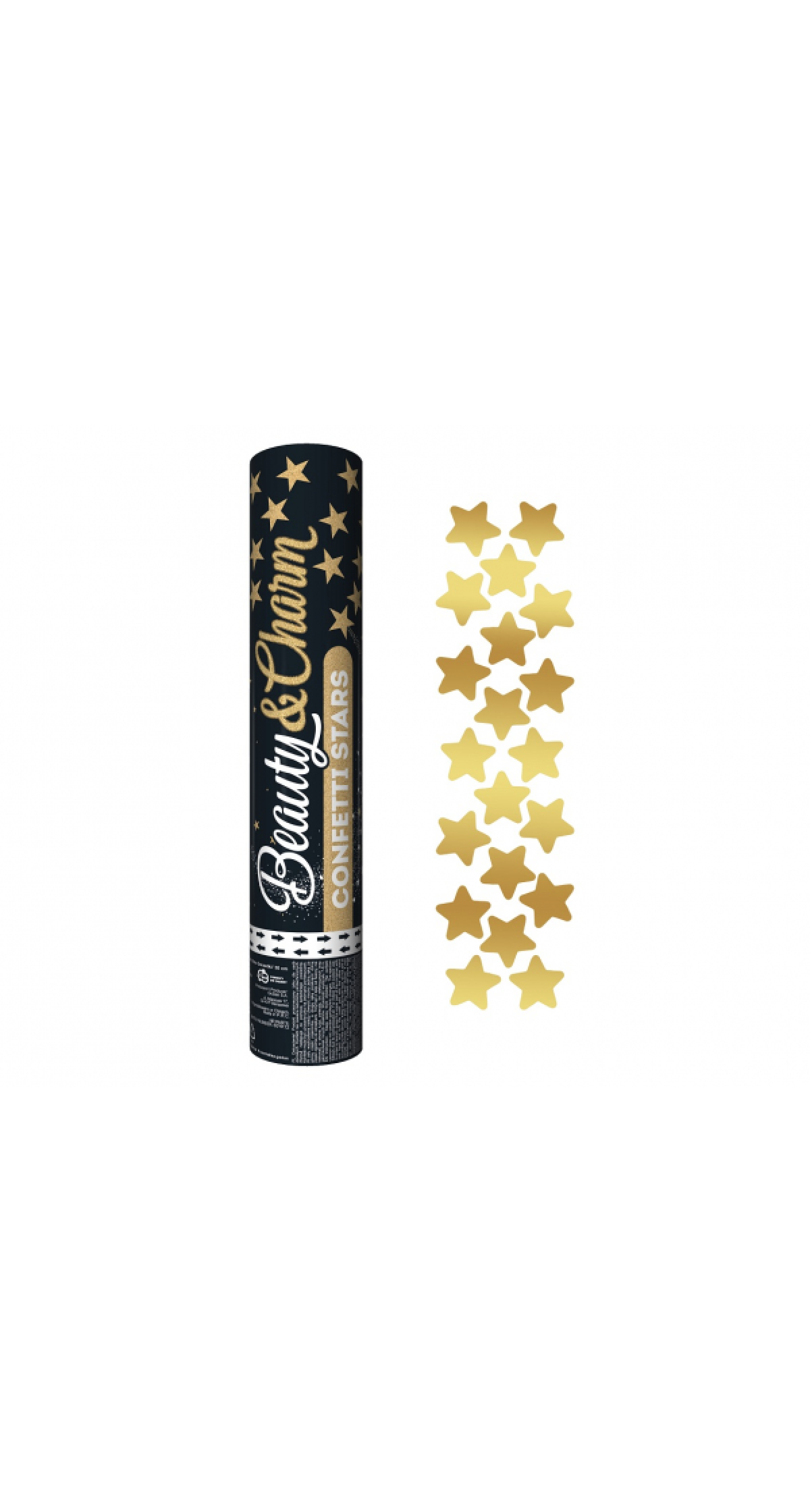 Confetti Cannon / Popper Gold Stars - 30cm