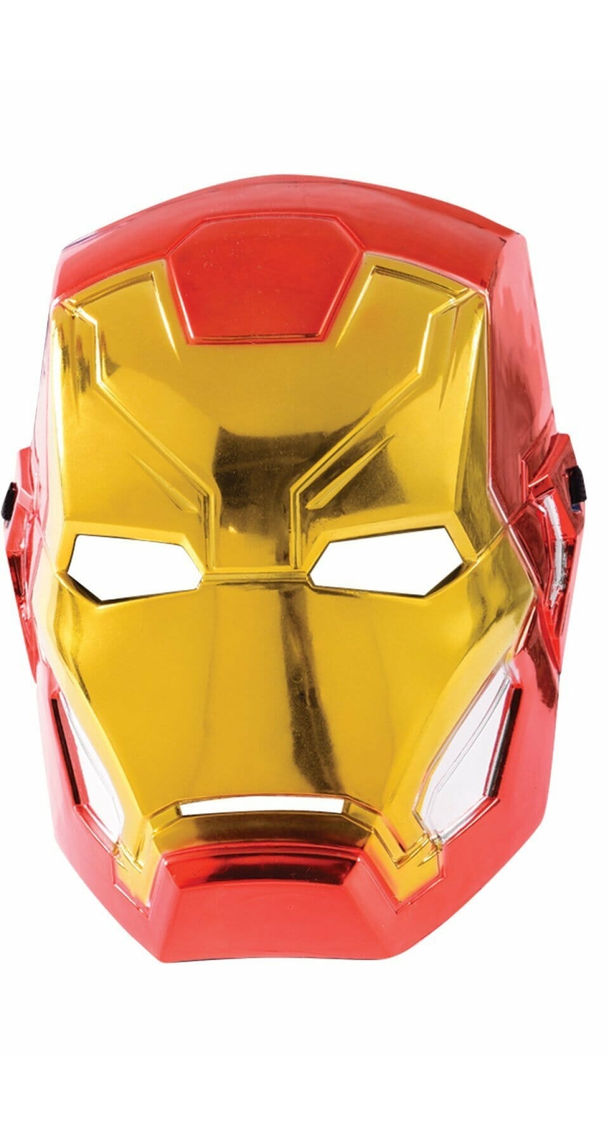 Marvel Avengers Iron Man Metallic Half  Mask - Child One Size