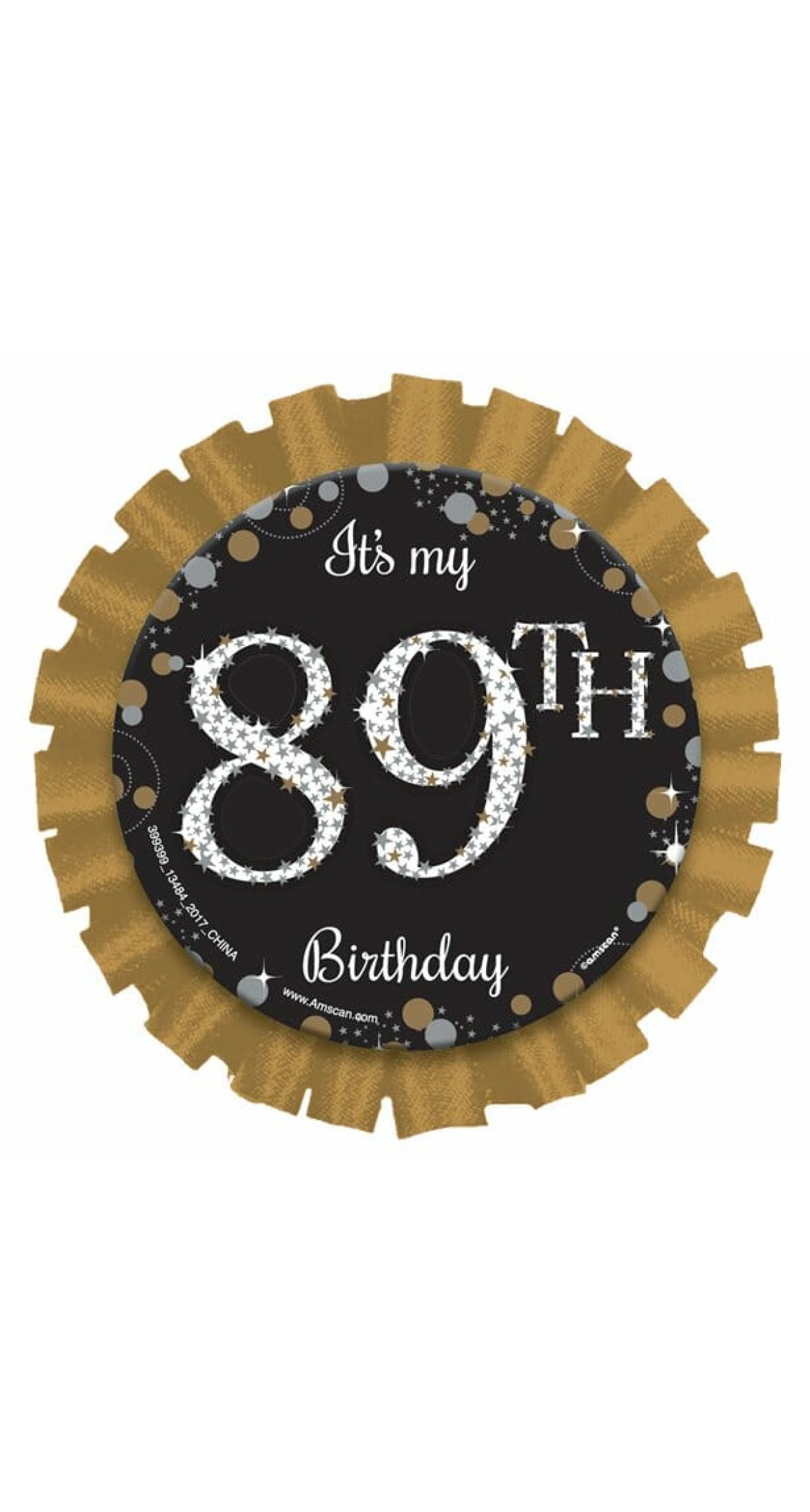 Gold Sparkling Celebration Add an Age Badge - 10cm