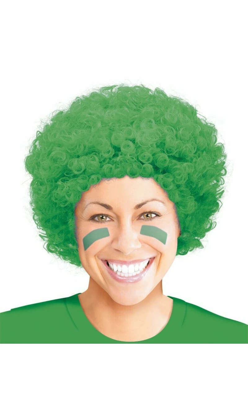 Green Curly Wig - Adult One Size