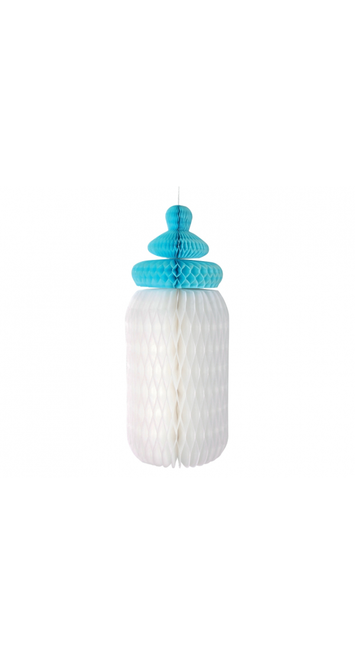 Baby Boy Light Blue Paper Decoration Bottle 30cm