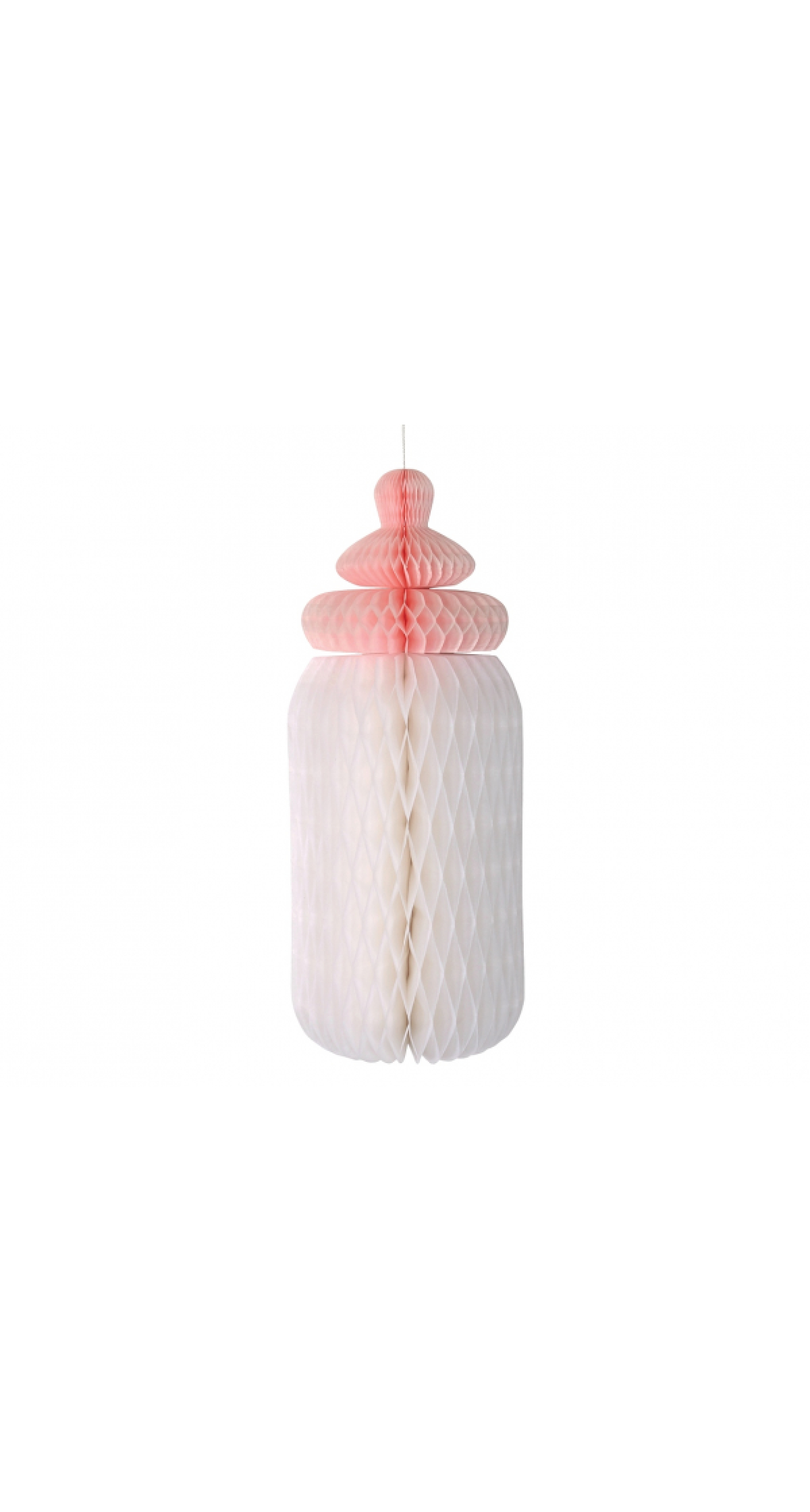 Paper Decoration B&G Baby Girl Light Pink Bottle - 30cm