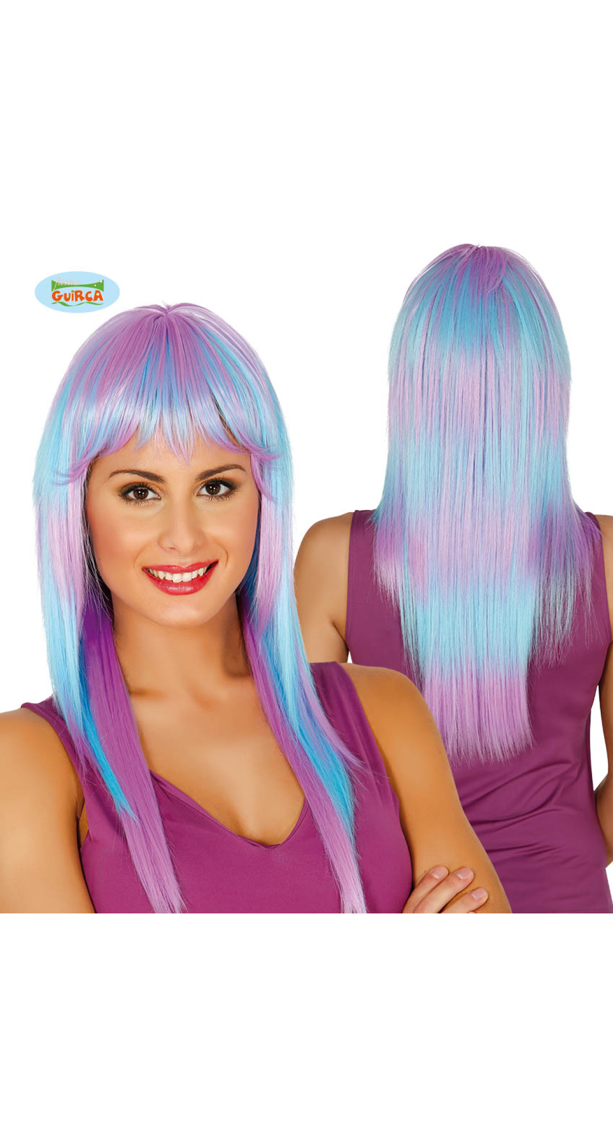 Blue & Lilac Unicorn Wig - Adult One Size