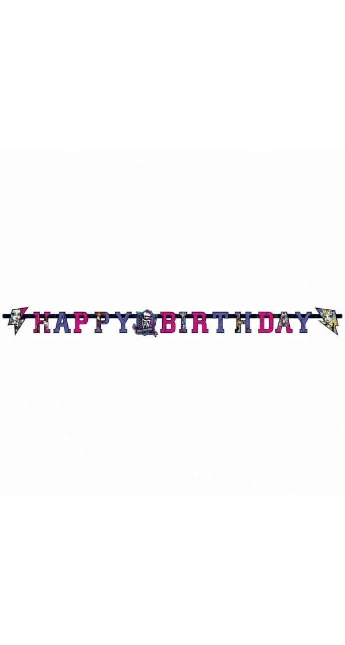 Monster High Letter Banner 180m
