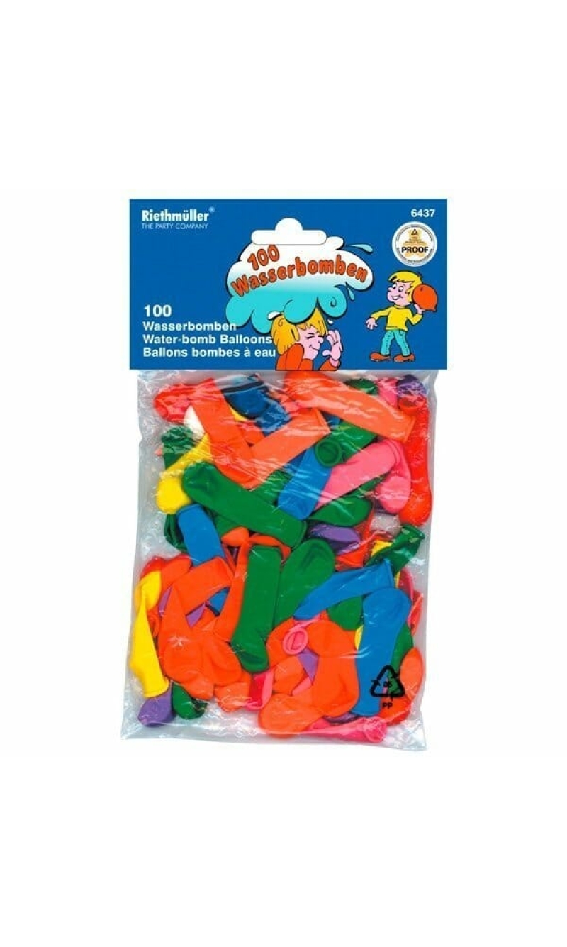Water Balloons Assorted Colours - 100pk
