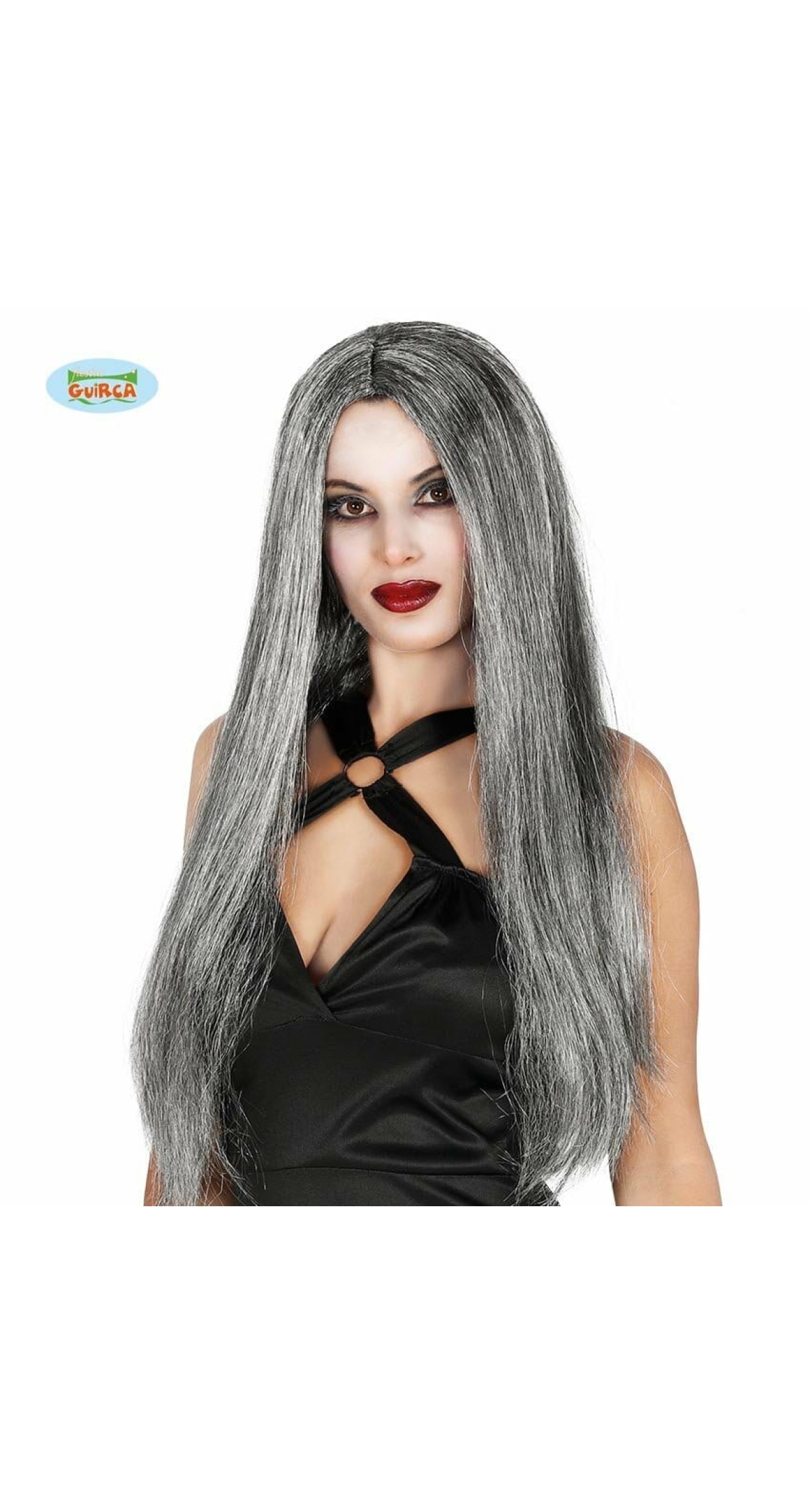Grey Long Wig (4023) - Adult One Size