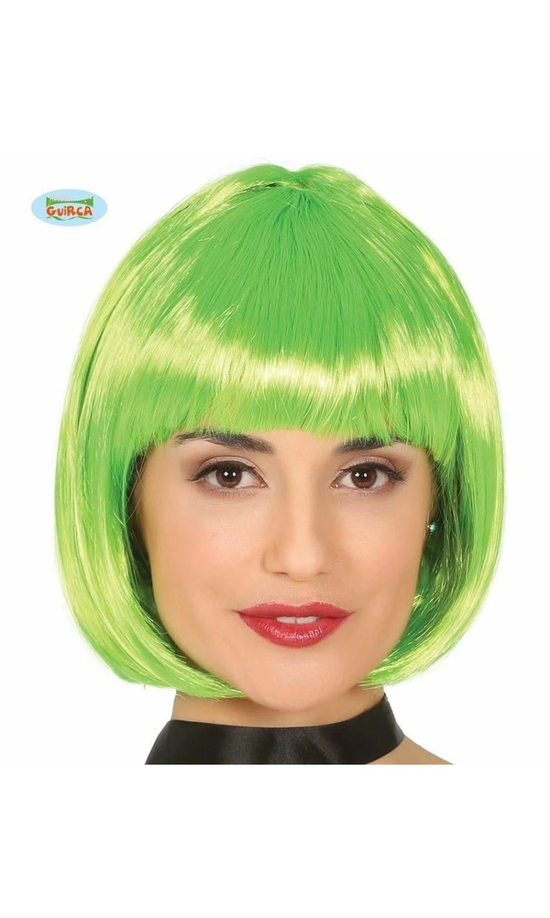 Green Bob Wig