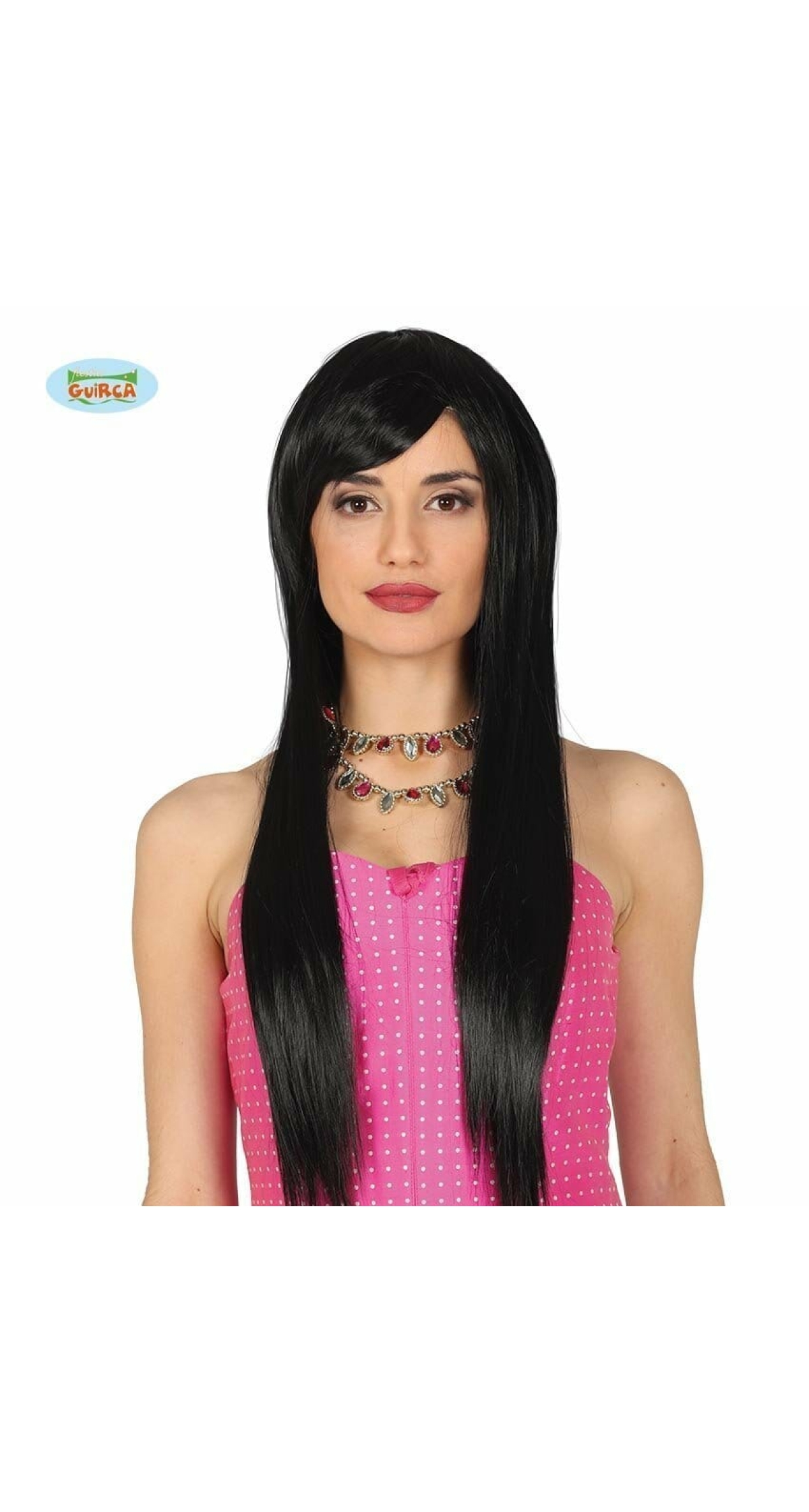 Black Straight Deluxe Wig