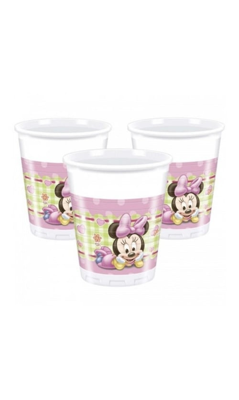 Baby Minnie Plastic Cups 200 ml  - 8pk