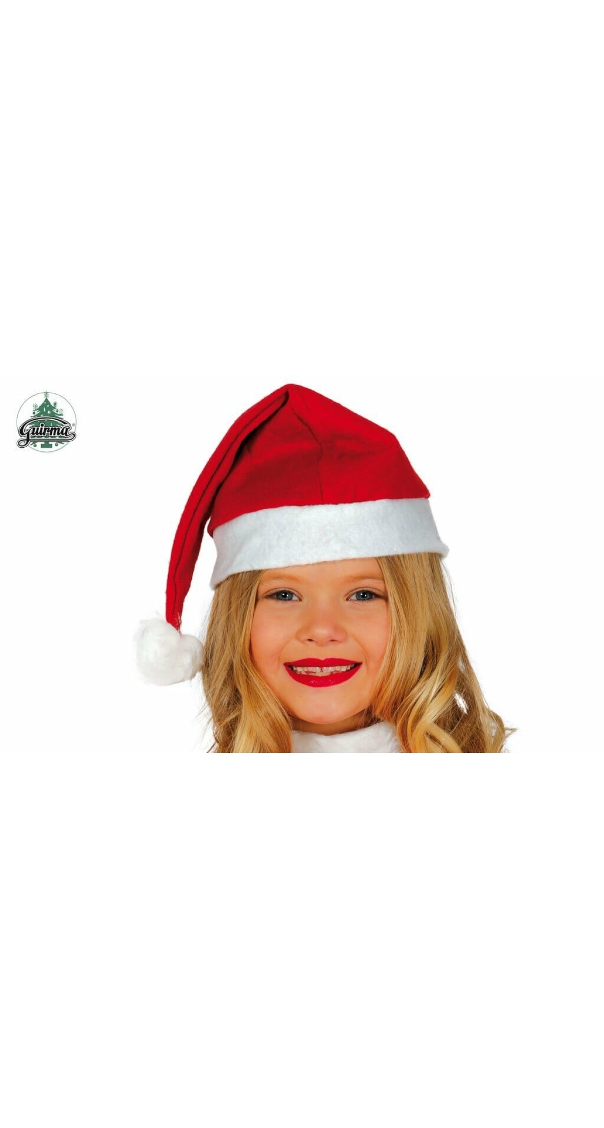 Santa Hat with White Trim - Size Child