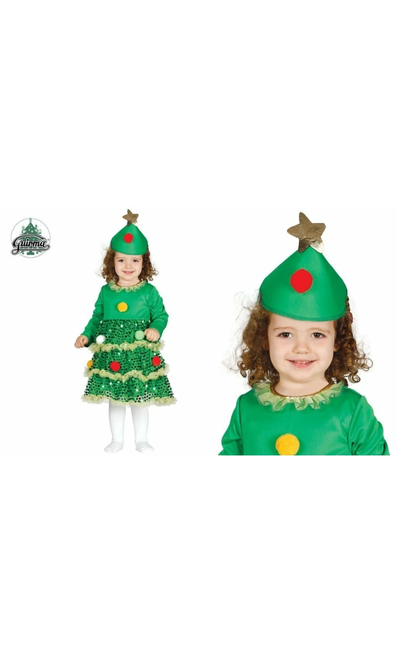 Shiny Christmas Tree Baby - Age 12 to 24 Months