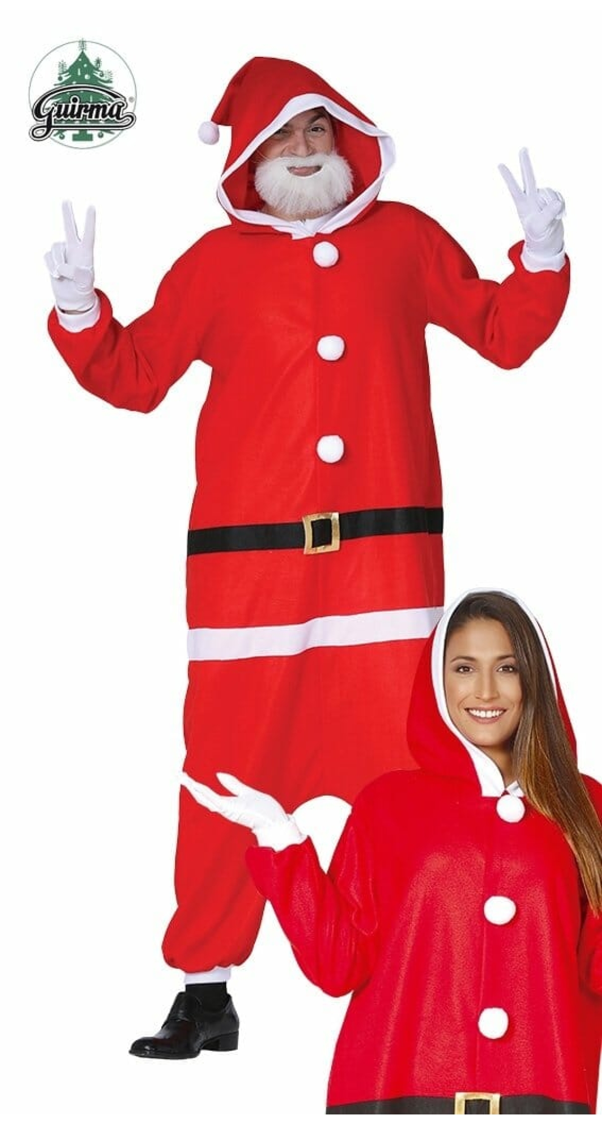 Santa Claus Papa Noel Onesie - Adult Size Large