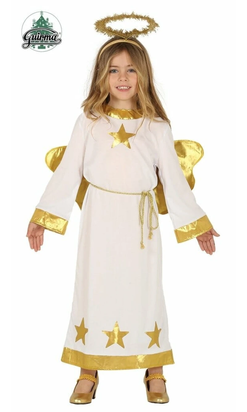 Girl / Boy Angel with Gold Wings - Age 7 to 9 Years