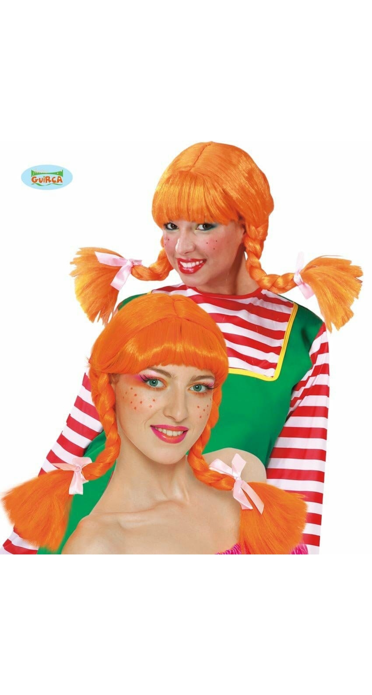 Orange Braid Wig