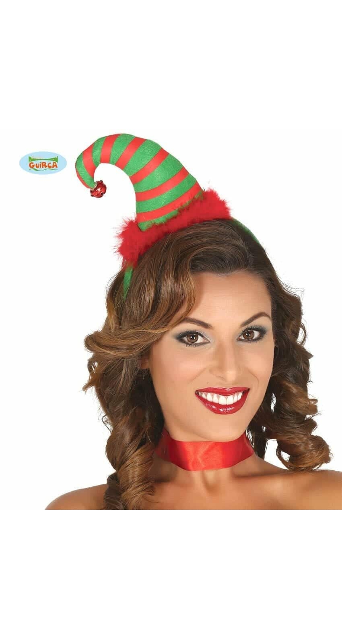 Elf Mini Hat Hairband with Jingle Bell - One Size