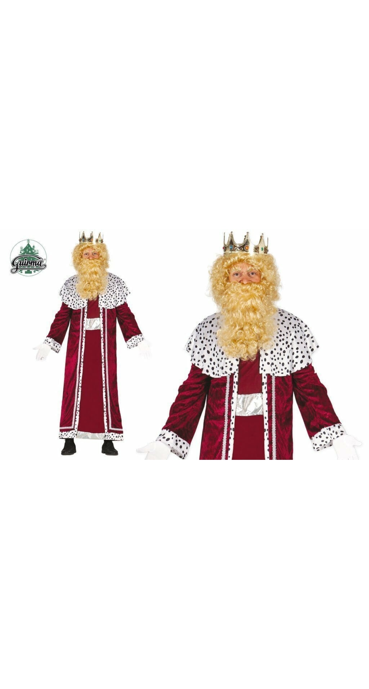 King / Wise Man Red (Rey Mago) - Adult One Size