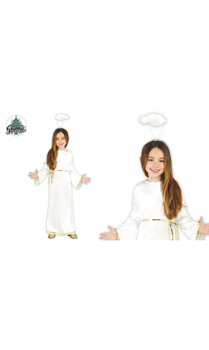 Girl / Boy Angel with Halo Deluxe (Angelito) - Age 10 to 12 Years