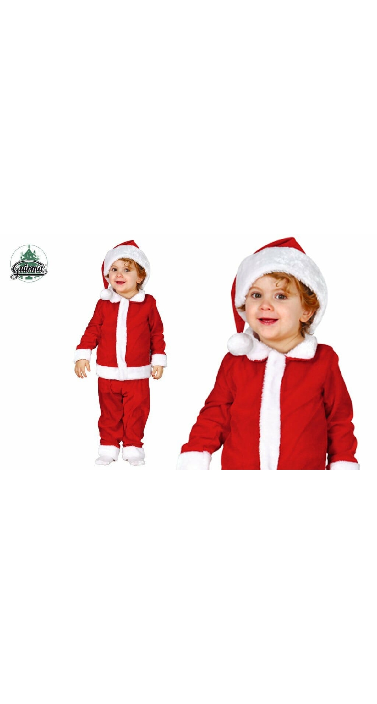 Cute Little Santa Deluxe (Papa Noel) - Age 12 to 24 Months