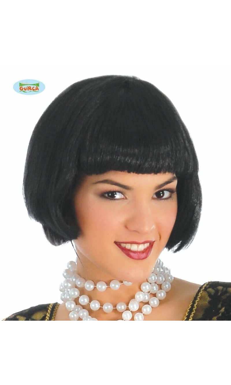 Black Half-Length Wig - Adult One Size