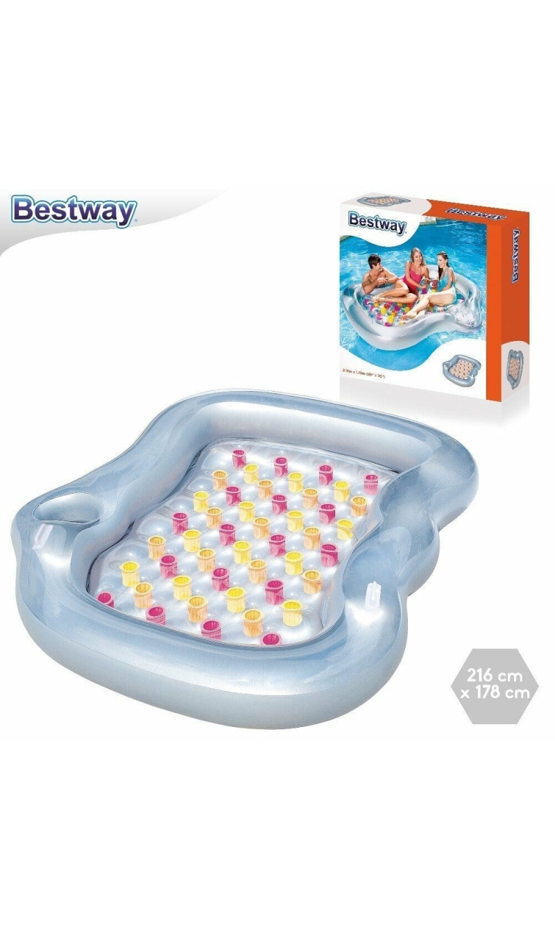 Bestway Double Designer Float Lounge 216x178cm (Online Only)