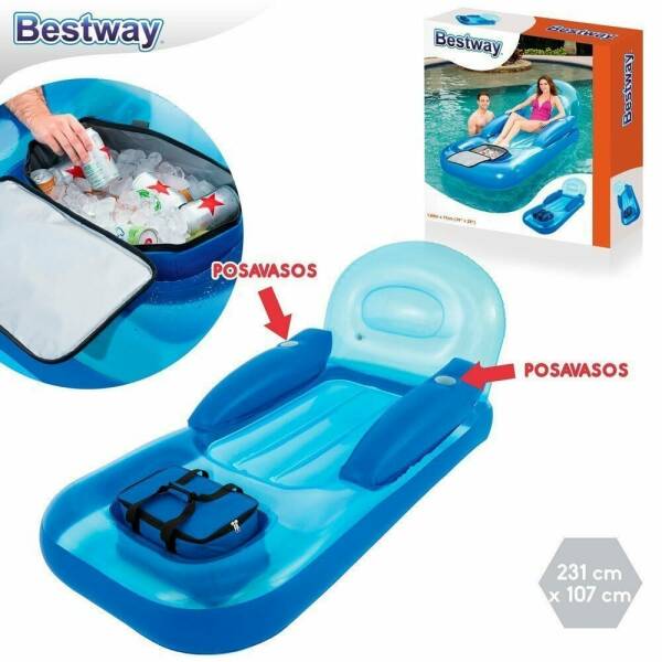 Bestway Coolerz Lazy Cooler Inflatable Lounge 231x107cm (Online Only)