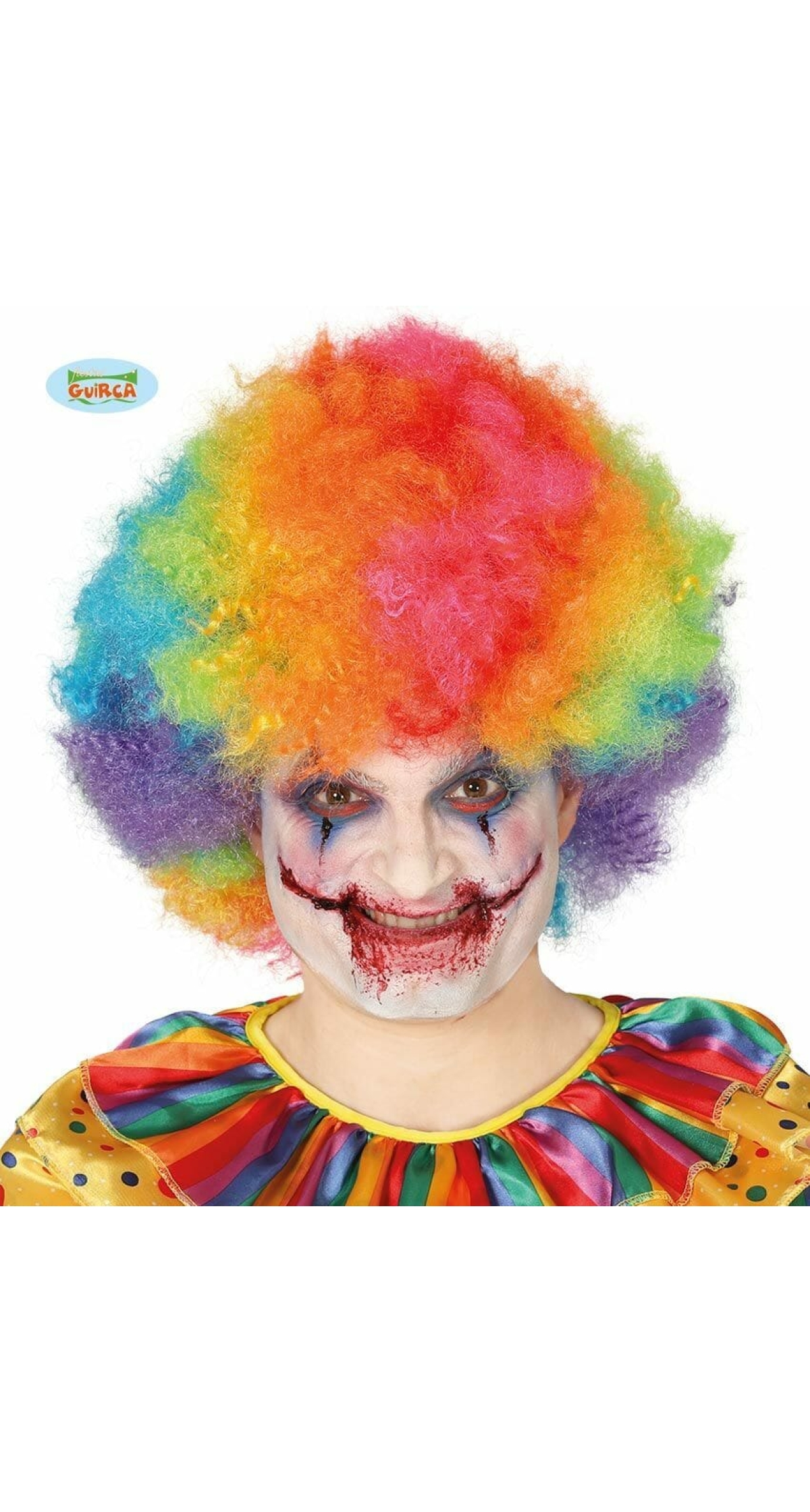 Multicoloured Afro Wig - Adult One Size