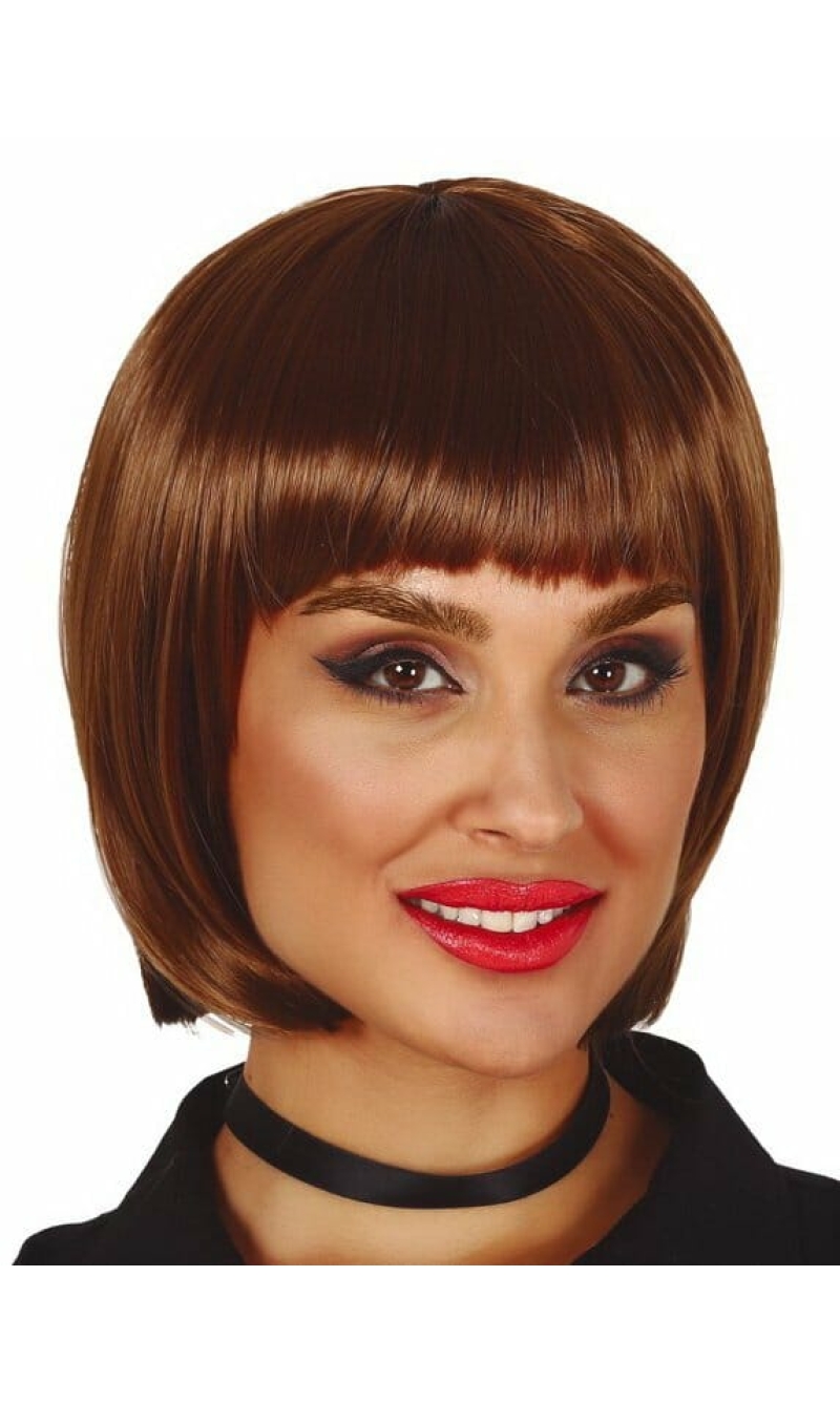 Brown Chestnut Bob Wig - Adult One Size