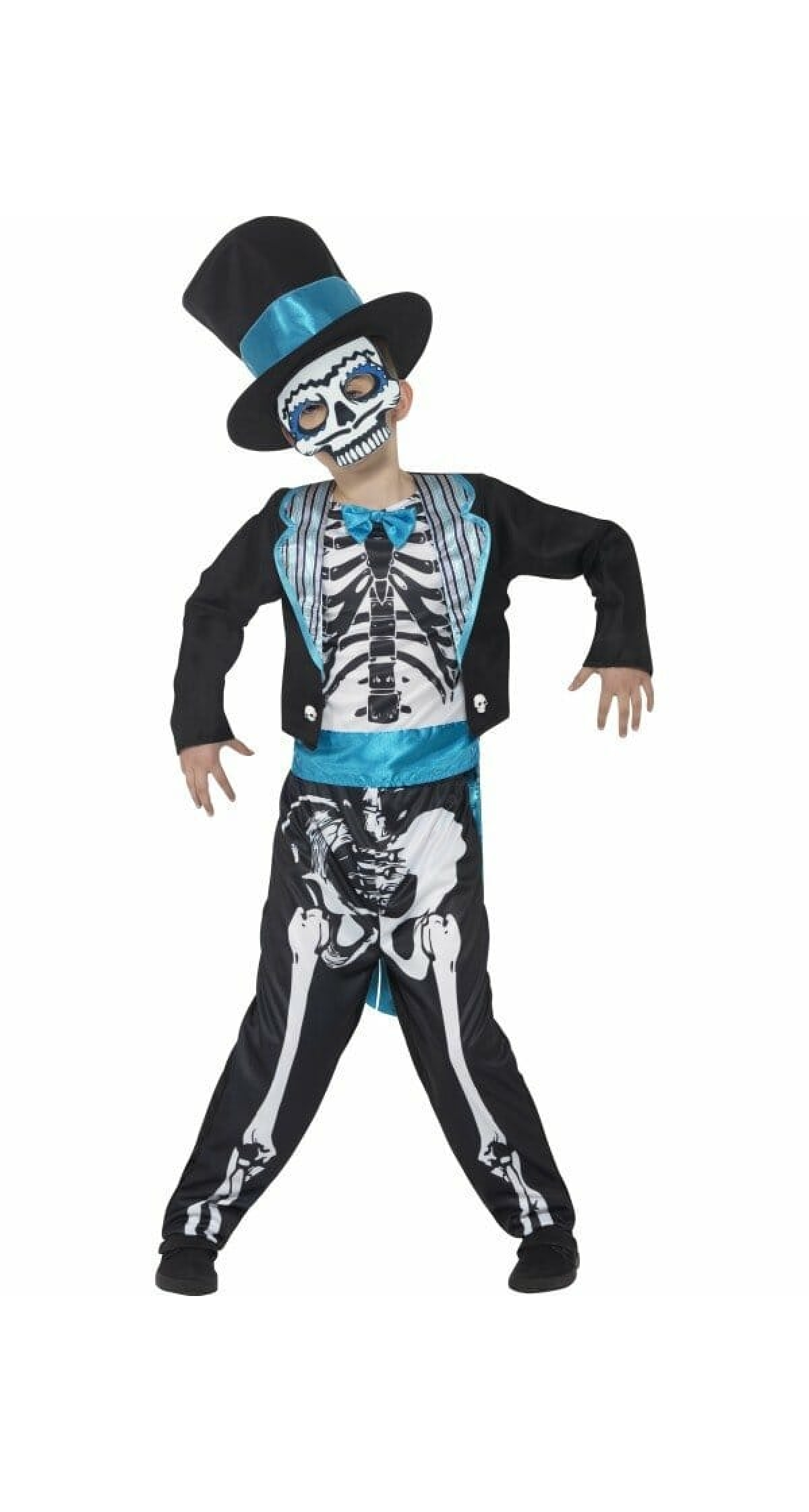 Skeleton Day of the Dead Groom - Age 10 to 12 Years