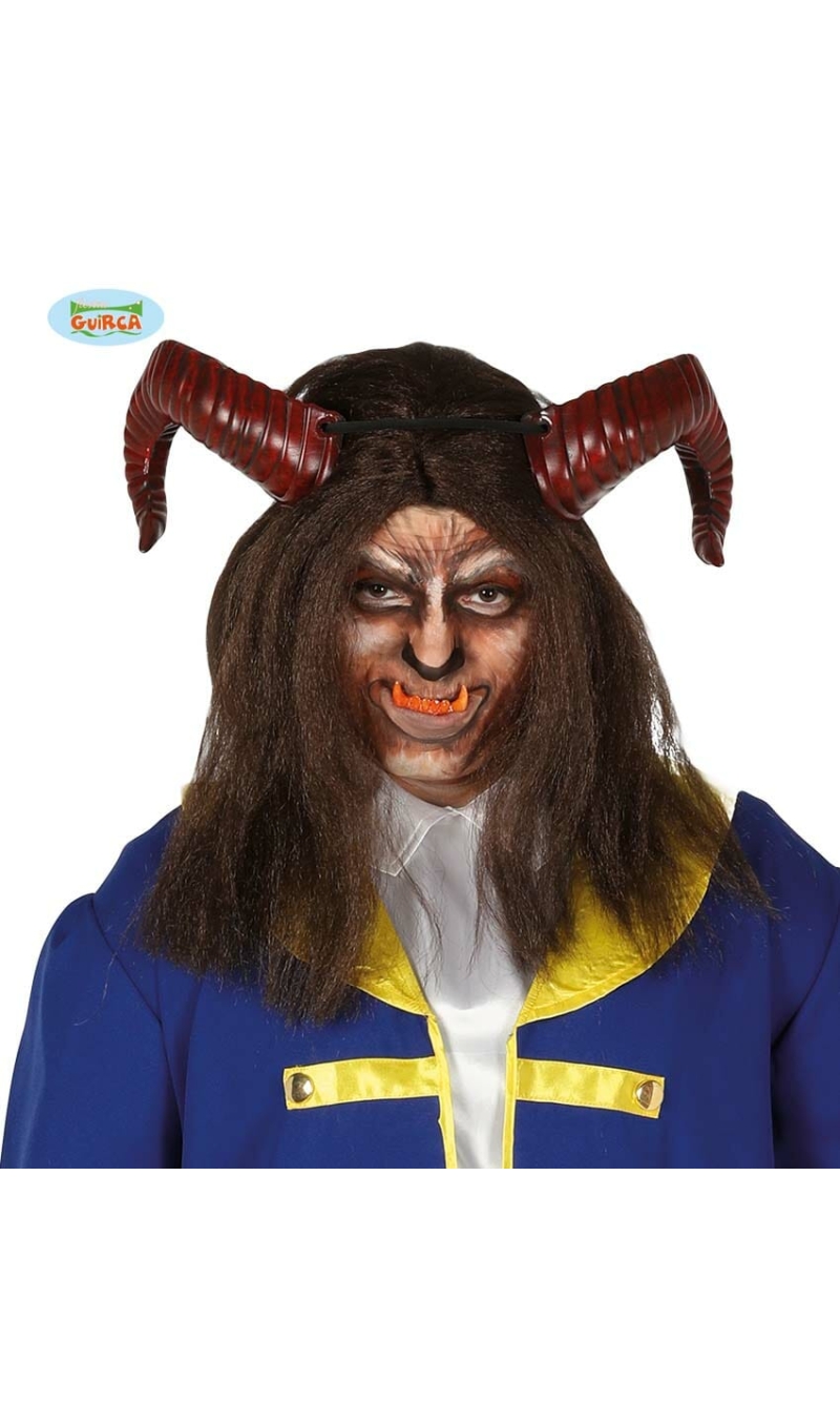 Beast Brown Wig - Adult One Size