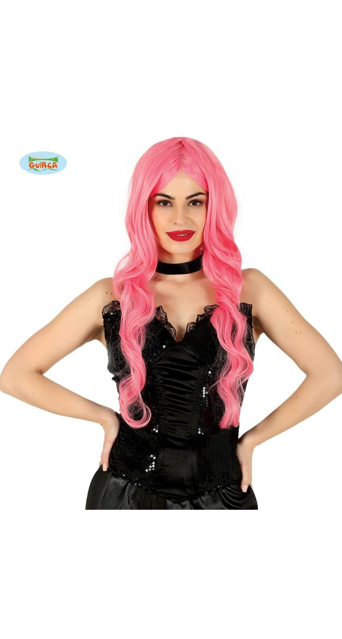 Pink Long Wavy Wig - Adult One Size