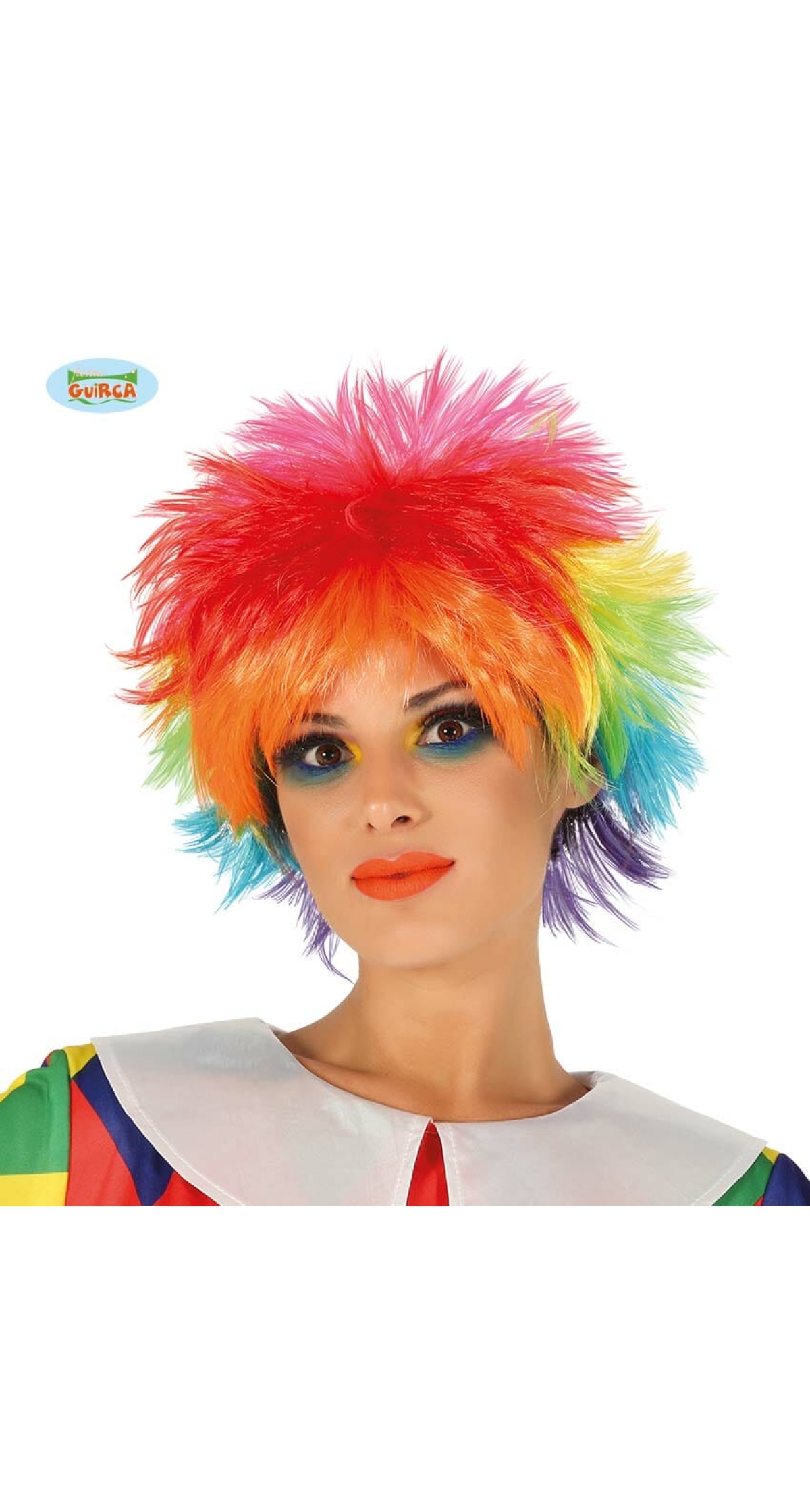 Multicolour Short Wig - Adult One Size