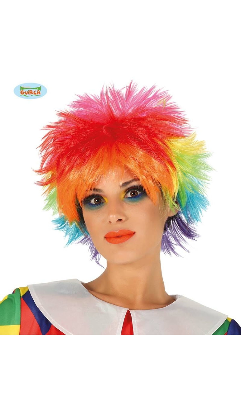 Multicolour Short Wig - Adult One Size