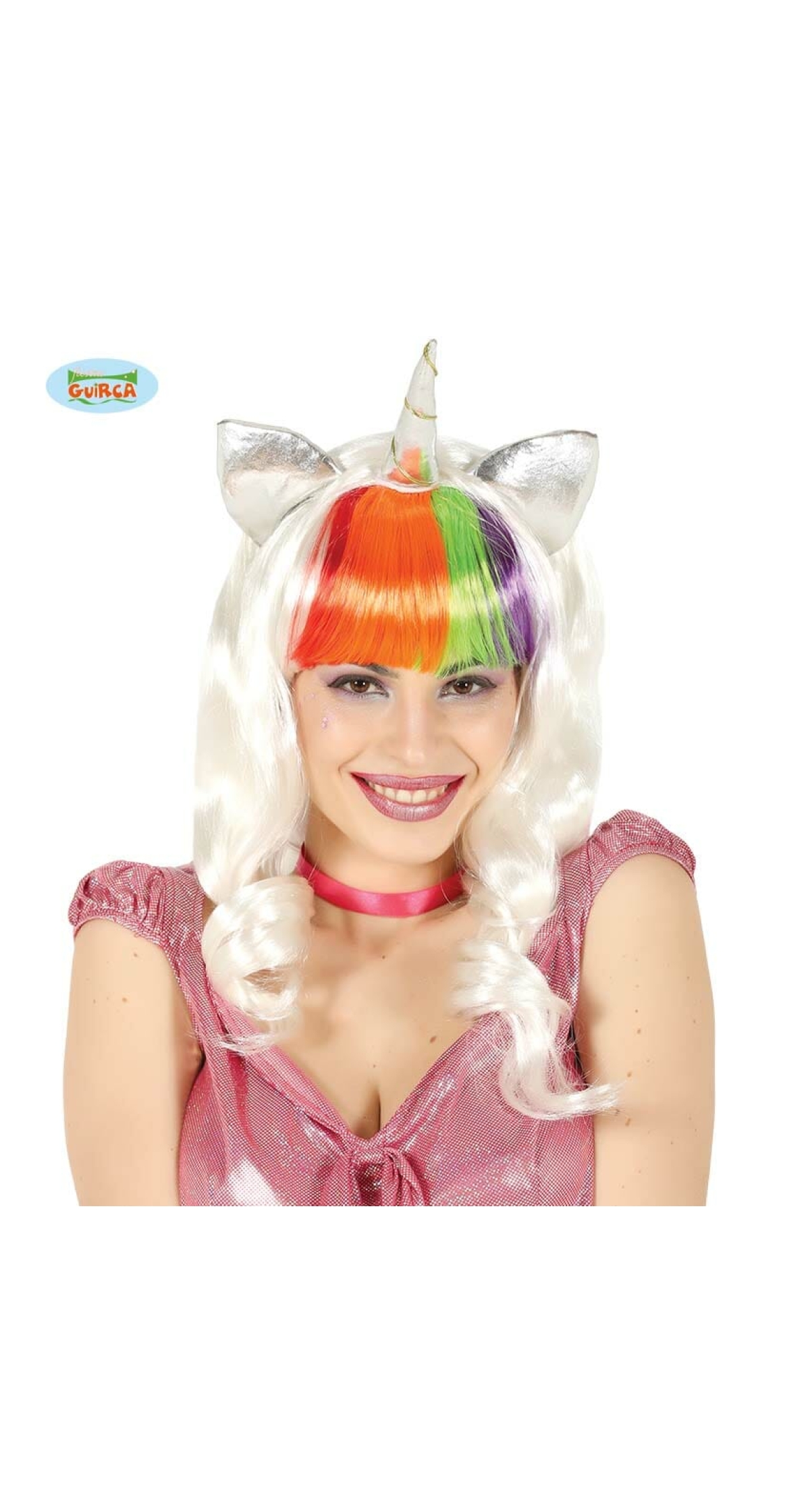 Unicorn Rainbow Wig - Adult One Size