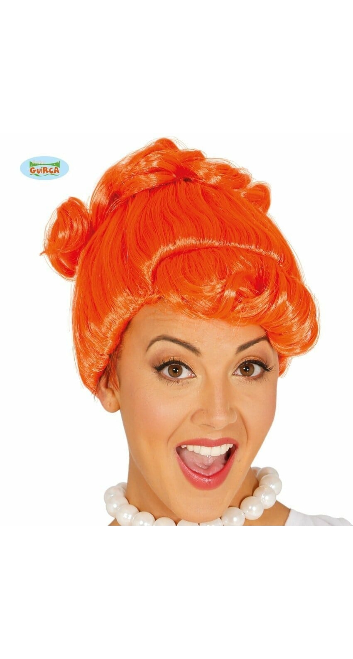 Orange Cavewoman Wig - Adult One Size