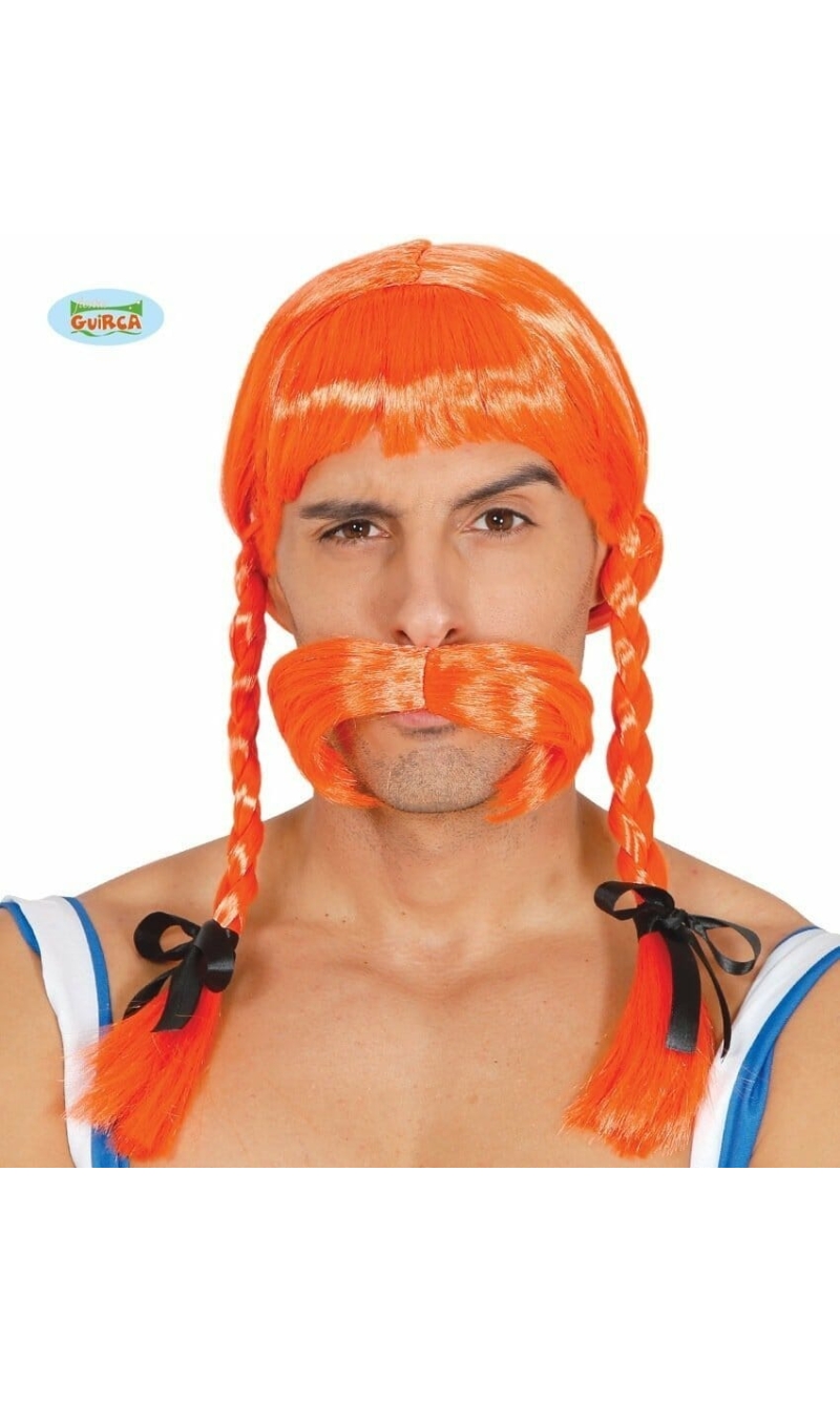 Orange Gaul Wig - Adult One Size