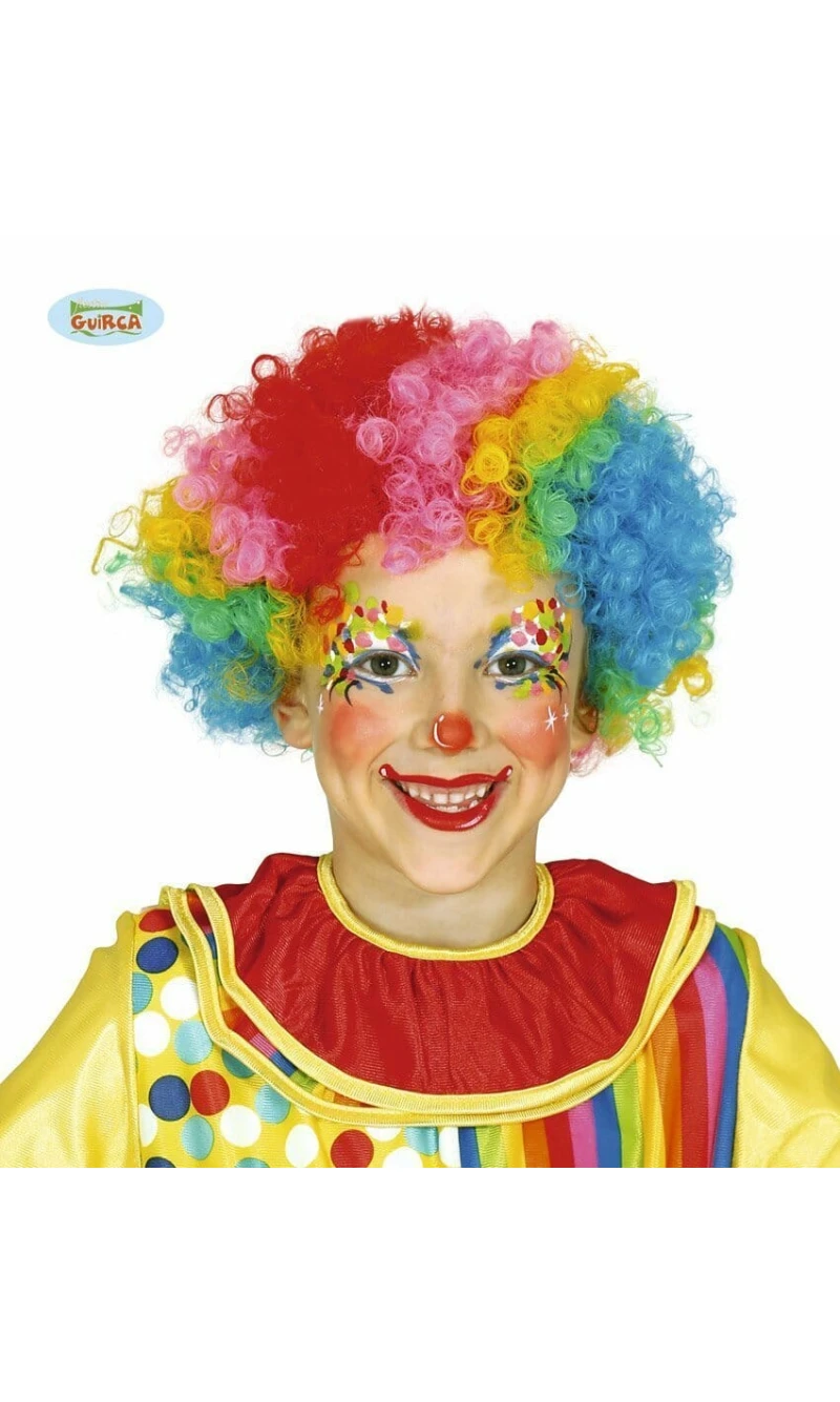Rainbow Afro Wig (Rizos) - Child One Size