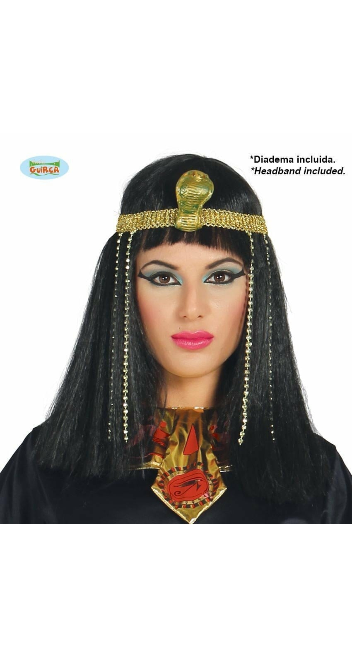 Black Egyptian Wig - Adult One Size