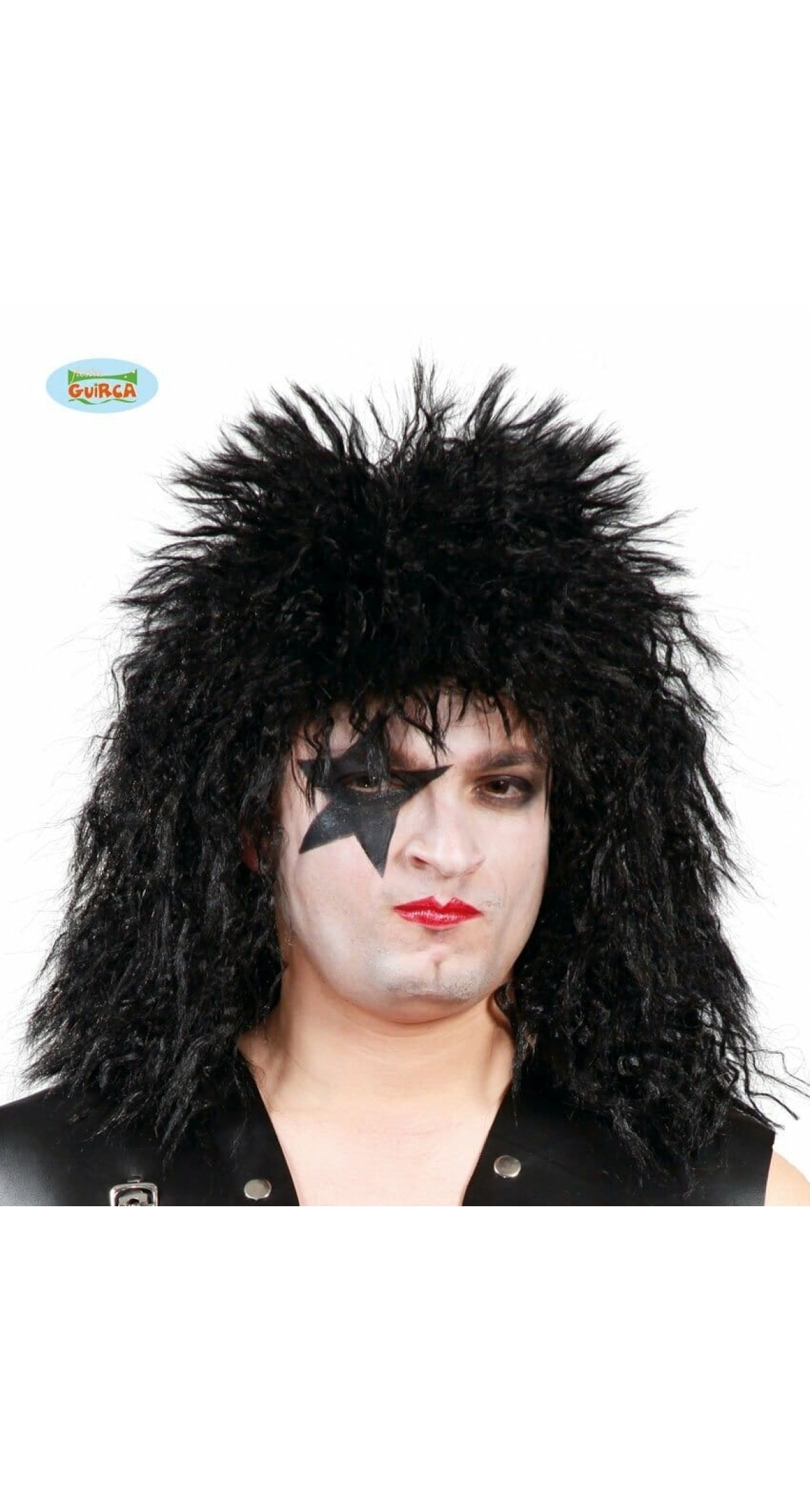 Black Rock Star Wig - Adult One Size