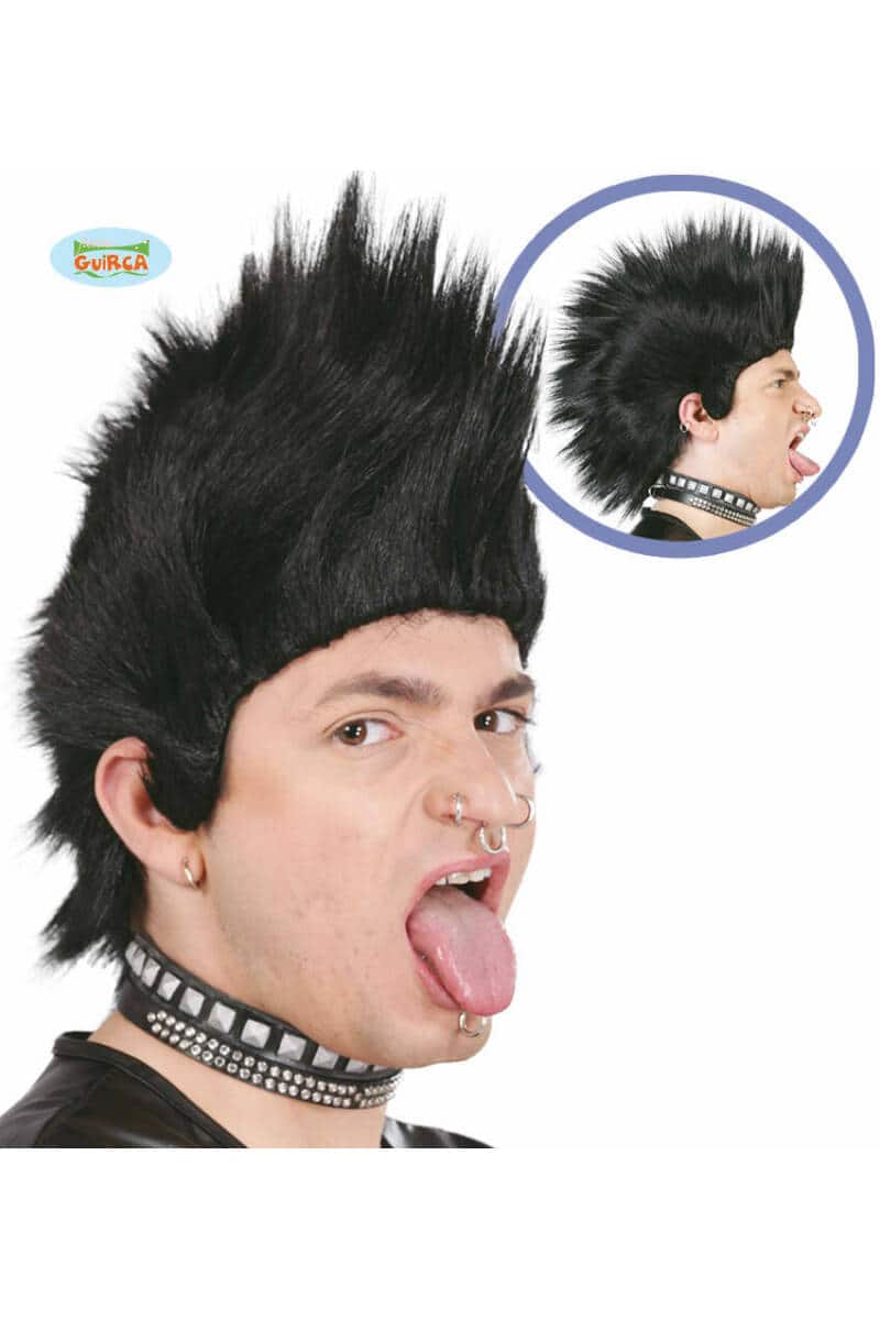 Black Punk Wig - Adult One Size