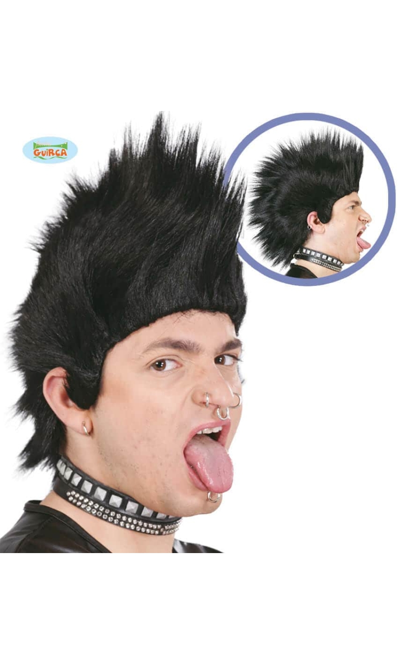 Black Punk Wig - Adult One Size