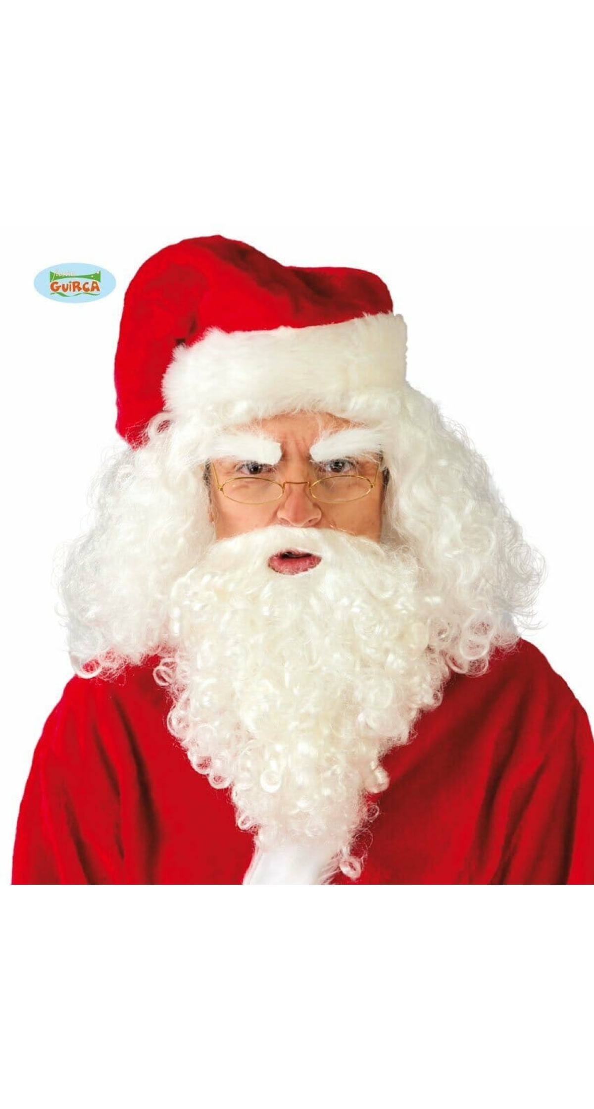 White Santa Claus Wig & Beard - Adult One Size