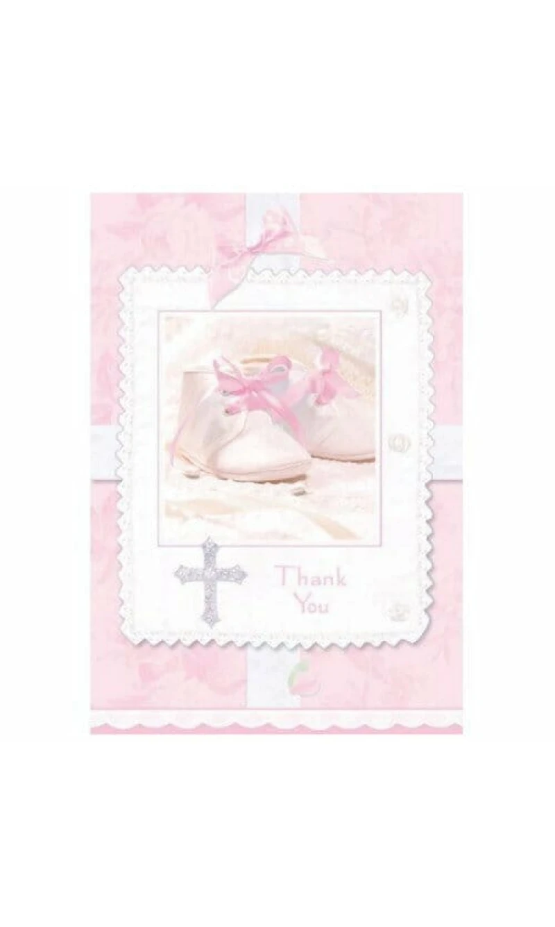 Tiny Blessing Pink Thank You Cards - 8pk