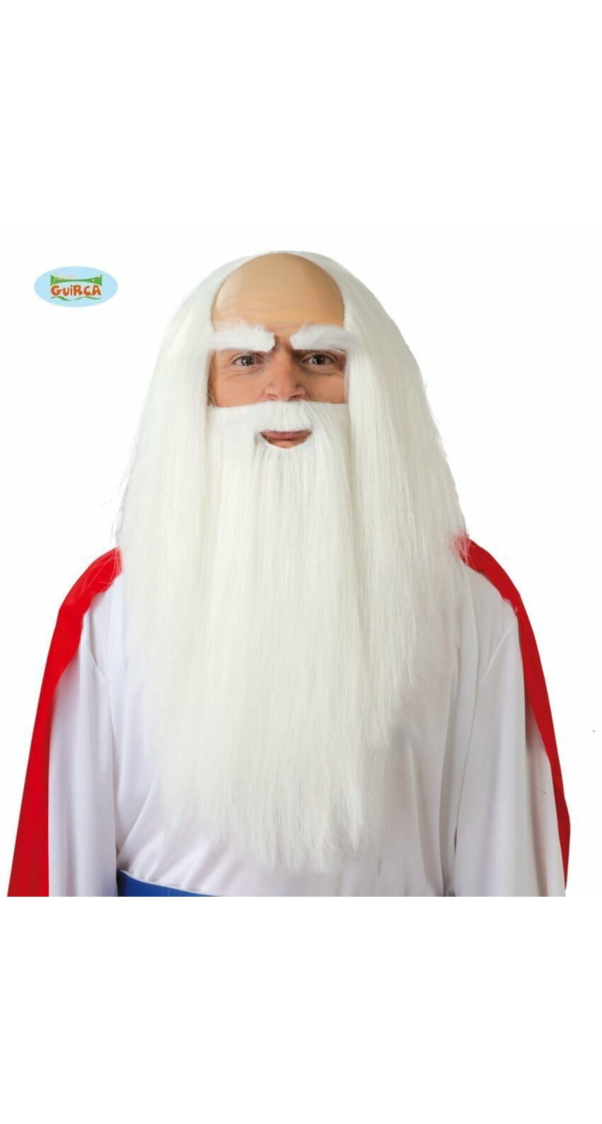 White Druid Wig & Beard - Adult One Size