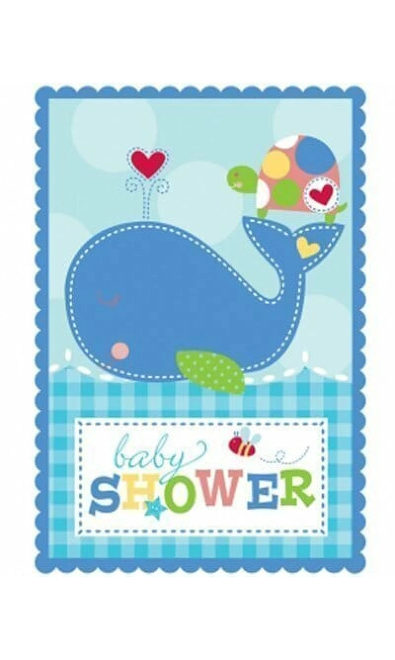 Ahoy Baby Invitations - 8pk