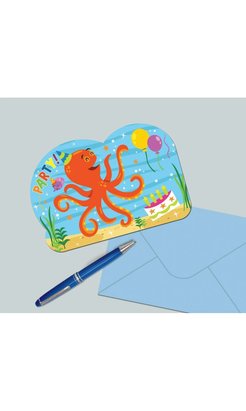 Ocean Buddies Invitations - 8pk